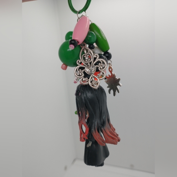 Nezuko Kamado Keychain Demon Slayer KNY Mini Figure Purse Charm Handmade - Picture 6 of 10